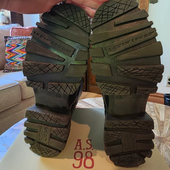 A.S.98 Hamish Distresses Ice Combat Boots - Picture 7 of 8